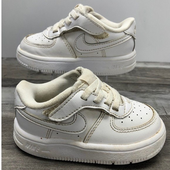 Nike Other - Nike Air Force 1 Low EasyOn White Leather Toddler Sneakers FN0236-111 Size 6C